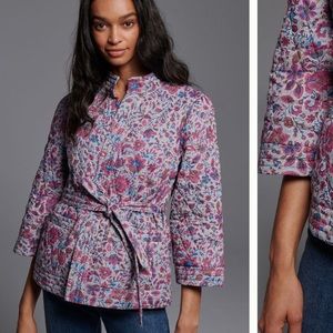 Anthropologie NWT Daniel Rainn Cleta Quilted Kimono Jacket Size S.